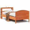 vidaXL Cama sin colch&oacute;n madera maciza de pino marr&oacute;n cera 100x200 cm