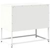 vidaXL Mueble para TV de acero blanco 68x39x60,5 cm