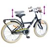 vidaXL Bicicleta Infantil 24 Pulgadas para 8-12 a&ntilde;os Negro