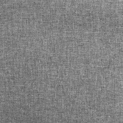 vidaXL Silla mecedora con reposapiés tela gris claro
