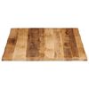 vidaXL Tablero de mesa borde natural madera maciza mango 100x80x2,5 cm