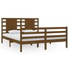 vidaXL Estructura de cama madera maciza pino marr&oacute;n miel 160x200 cm