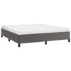 vidaXL Estructura de cama sin colch&oacute;n cuero sint&eacute;tico gris 180x200 cm