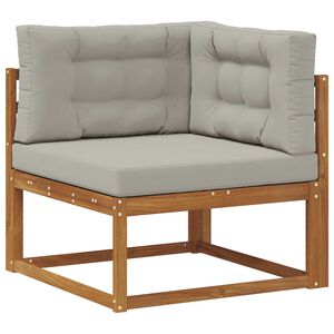 vidaXL Sof&aacute; esquinero de exterior Natural