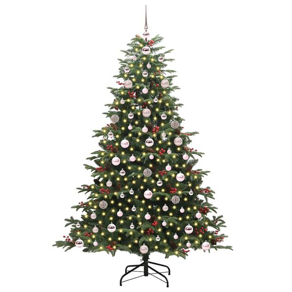 vidaXL &Aacute;rbol de Navidad artificial Verde 180 cm PVC, Metal y Pl&aacute;stico