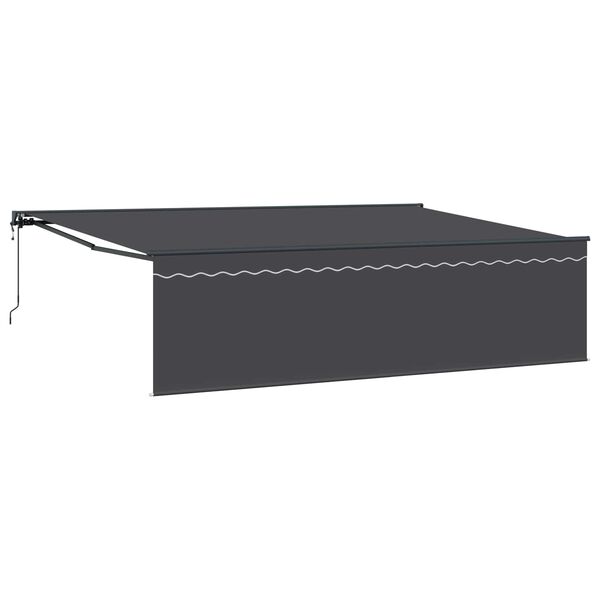 vidaXL Toldo Retr&aacute;ctil Antracita 500 x 300 cm Poli&eacute;ster y Aluminio