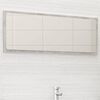 vidaXL Espejo de ba&ntilde;o madera contrachapada gris hormig&oacute;n 100x1,5x37 cm