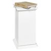 FMD Mesita decorativa con puerta blanco 57,4 cm