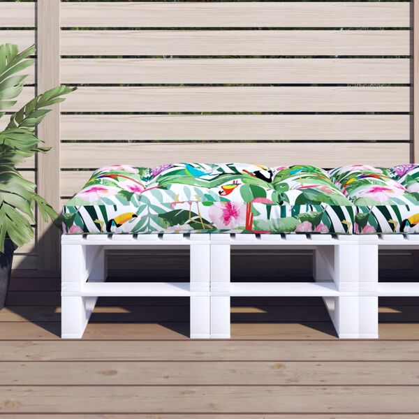 vidaXL Coj&iacute;n para pal&eacute;s tela multicolor 120x80x12 cm