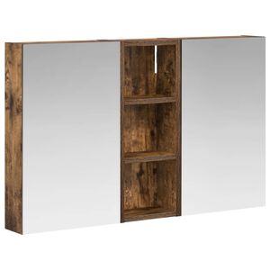 vidaXL Juego de Muebles de Ba&ntilde;o con estante 3 pcs 80 x 10,5 x 50 cm