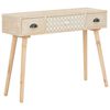vidaXL Mesa consola con 3 cajones madera maciza de pino 100x30x73 cm