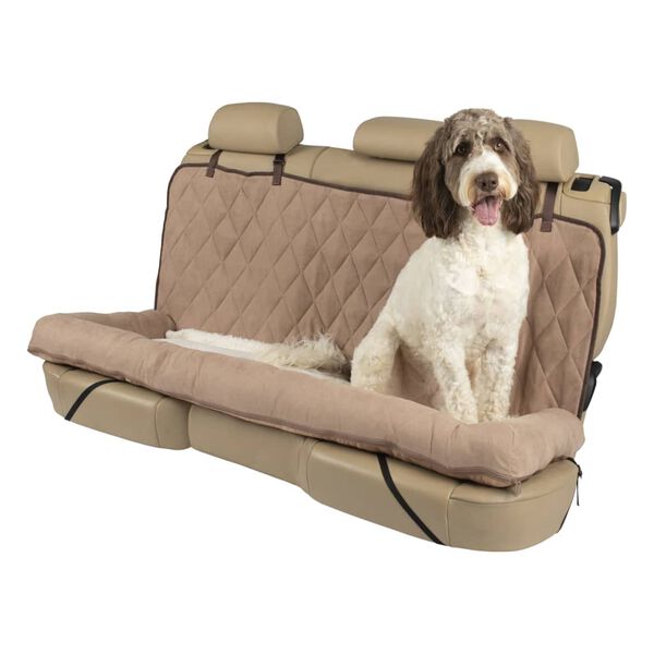 Happy Ride Cama para perros Car Cuddler grande marr&oacute;n