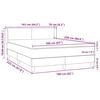 vidaXL Cama box spring con colch&oacute;n terciopelo rosa 160x220 cm