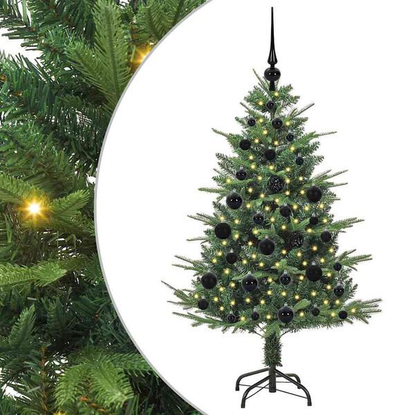 vidaXL &Aacute;rbol de Navidad artificial preiluminado con juego de bolas