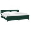 vidaXL Cama box spring con colchones terciopelo verde oscuro 180x220cm