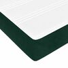 vidaXL Cama box spring con colch&oacute;n terciopelo verde oscuro 180x200 cm