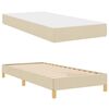vidaXL Cama tipo Box Spring con colch&oacute;n Crema 100 x 200 cm tela