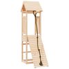 vidaXL Casa de juegos con pared de escalada madera maciza pino