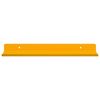 vidaXL Estante flotante 2 pcs Amarillo Mostaza 30 x 9 x 2,5 cm Acero
