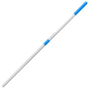 vidaXL Mango de horquilla de rastrillo telesc&oacute;pico acero plateado