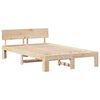 vidaXL Estructura de cama Natural 135 x 190 cm Madera de pino macizo