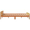 vidaXL Estructura de cama sin colch&oacute;n madera maciza marr&oacute;n 120x190 cm