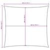 vidaXL Toldo de vela cuadrado tela Oxford terracota 3x3 m