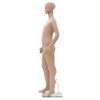 vidaXL Maniquí de cuerpo entero de niño con base vidrio beige 140 cm
