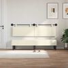 vidaXL Cabecera Colgante Liso Crema 190 x 55 x 5 cm Tela de Pana