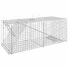 vidaXL Trampa para animales 64,5x25x26,5 cm Hierro galvanizado