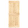 vidaXL Puerta corredera con herrajes madera maciza de pino 85x210 cm