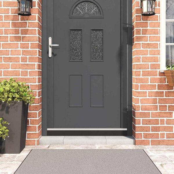 vidaXL Sellos de cepillo para puertas autoadhesivos 12 pcs Plateado