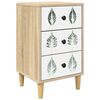 vidaXL Mesa de noche HANAU Roble Sonoma 36 x 33 x 60 cm