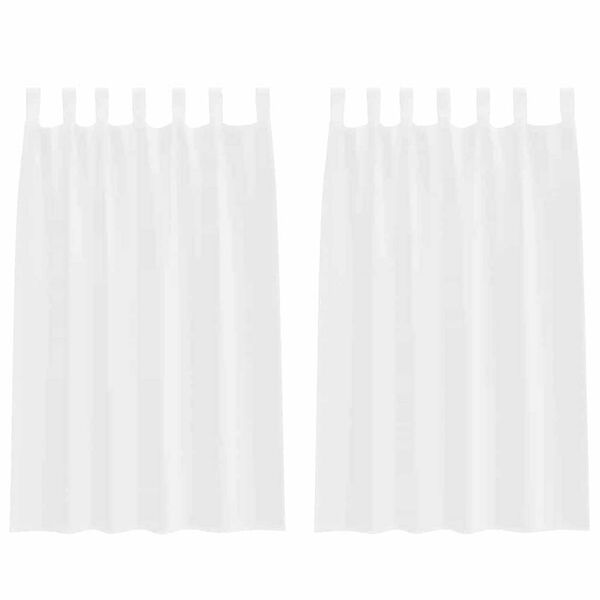 vidaXL Cortina de Voil&eacute; con cortinas 2 pcs 175 x 140 cm Poli&eacute;ster