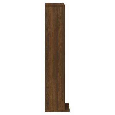 vidaXL Estantería de CD madera contrachapada roble marrón 21x20x88 cm