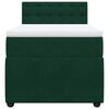 vidaXL Cama box spring con colch&oacute;n terciopelo verde oscuro 80x200 cm