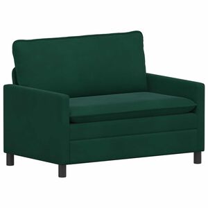 vidaXL Sof&aacute; Verde oscuro 126 x 81 x 87,5 cm
