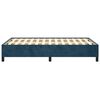 vidaXL Estructura de cama sin colch&oacute;n terciopelo azul oscuro 120x200cm