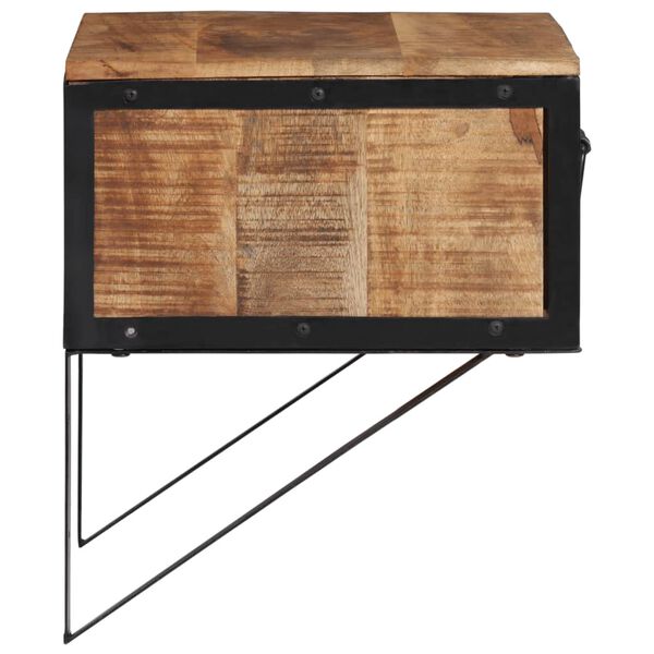 vidaXL Mesita de noche madera maciza de mango 40x35x40 cm