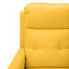 vidaXL Sillón de masaje de tela amarillo