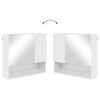 vidaXL Juego de muebles de ba&ntilde;o con caj&oacute;n con puerta 3 pcs brillante