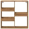 vidaXL Armario de pared madera ingenier&iacute;a roble artesanal 80x15x80 cm