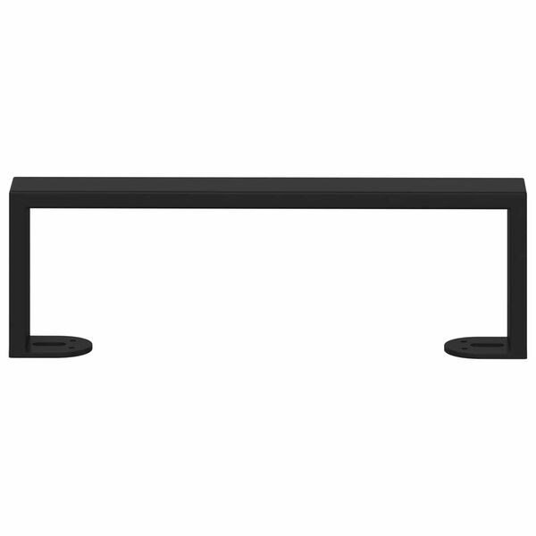 vidaXL Patas de Muebles 12 pcs Negro 31,1 x 4 x 10 mm Hierro