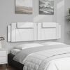 vidaXL Cabecero de cama acolchado Viana cuero sint&eacute;tico blanco 180 cm