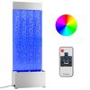 vidaXL Columna burbujas LEDs RGB acero inoxidable acr&iacute;lico 110 cm