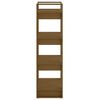 vidaXL Estantería/divisor de espacios madera marrón miel 60x35x125 cm
