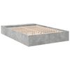 vidaXL Estructura de cama madera de ingeniería gris hormigón 160x200cm