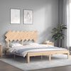 vidaXL Estructura de cama sin colch&oacute;n madera maciza de pino 160x200 cm
