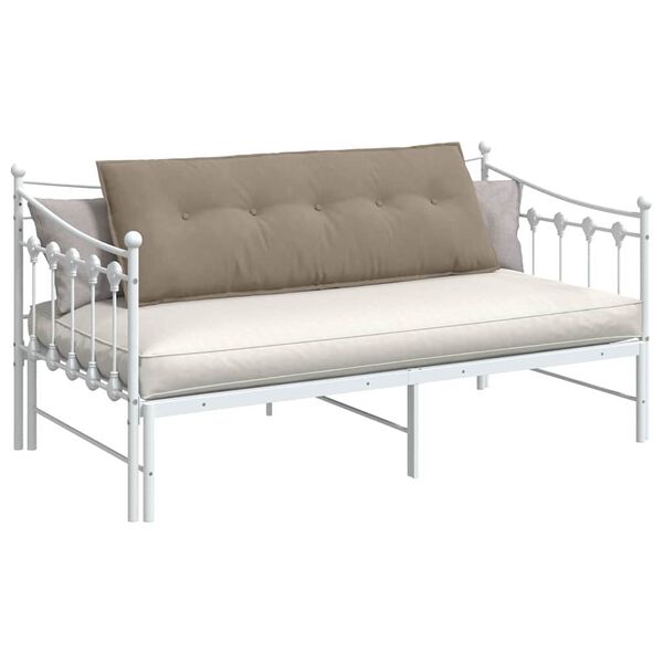 vidaXL Coj&iacute;n de Espalda Taup&eacute; 140 x 50 cm Tela de microfibra