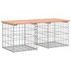 vidaXL Banco jard&iacute;n dise&ntilde;o gaviones madera abeto Douglas 103x44x42 cm